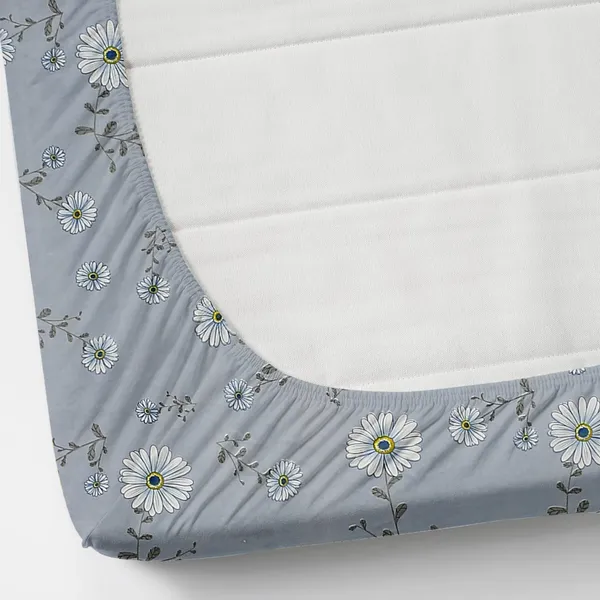 Polycotton_Floral_Print_Grey_Bedsheet_Set