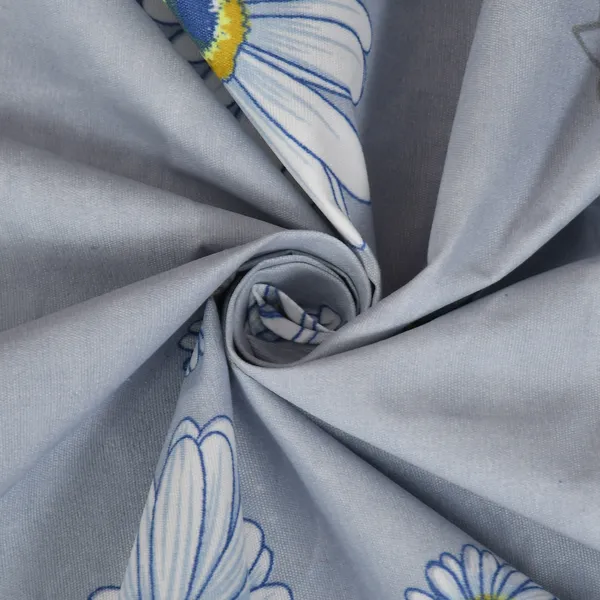 Polycotton_Floral_Print_Grey_Bedsheet_Set