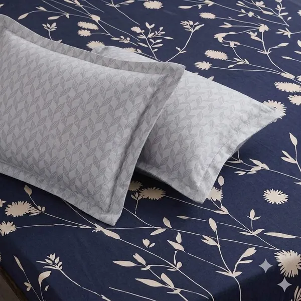 Abstract_Leaf_Pattern_Pillow_Cover_Set_Bedsheet
