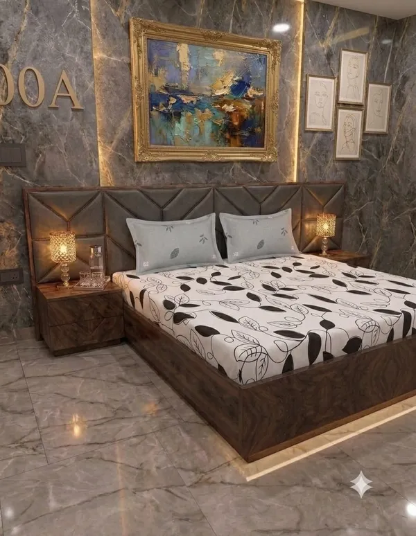 Floral_Leaf_Print_Bedsheet_Set