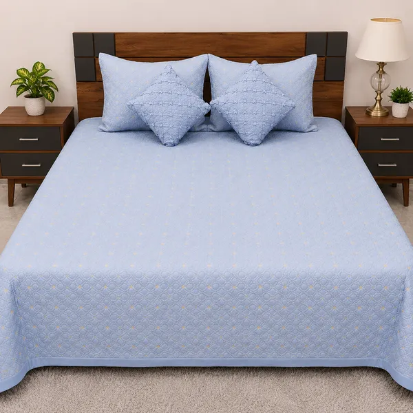 Quilted_Geometric_Pattern_Bedspread_Set