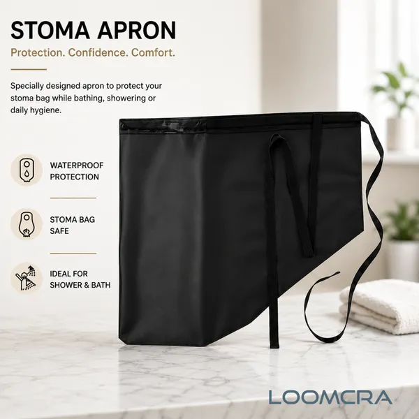 Waterproof_Shower_Protection_Cover_Reusable_Bath_Apron_With_Waist_Strap_Water_Resistant_Protective_Bath_Guard_Black_-_Pack_Of_2