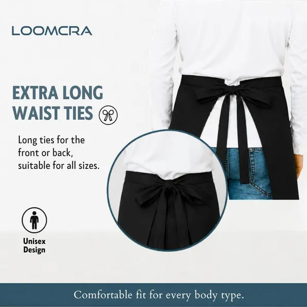 Black_Half_Apron_With_3_Utility_Pockets_For_Men_Women_Professional_Waist_Apron_For_Restaurant_Cafe_Salon_Kitchen_Waiter_Barista_Use_Adjustable_Black_Server_Apron_Pack_Of_2