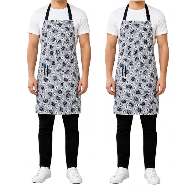 Floral_Kitchen_Apron_For_Men_Women_With_Front_Pocket_Adjustable_Cooking_Apron_For_Baking_Cafe_Salon_Gardening_Home_Kitchen_Use_Printed_Chef_Apron_Pack_Of_2