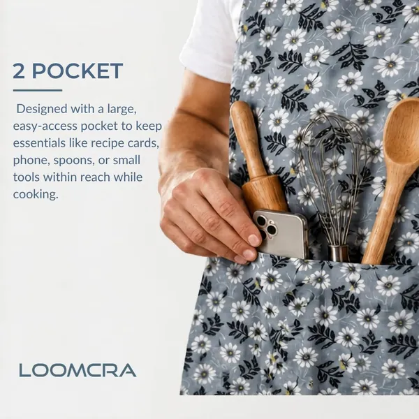 Floral_Kitchen_Apron_For_Men_Women_With_Front_Pocket_Adjustable_Cooking_Apron_For_Baking_Cafe_Salon_Gardening_Home_Kitchen_Use_Printed_Chef_Apron_Pack_Of_2