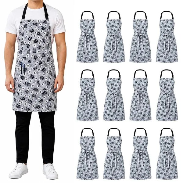 Floral_Kitchen_Apron_For_Men_Women_With_Front_Pocket_Adjustable_Cooking_Apron_For_Baking_Cafe_Salon_Gardening_Home_Kitchen_Use_Printed_Chef_Apron_Pack_Of_12