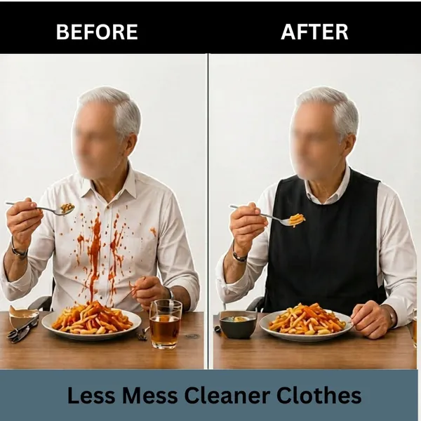 Product_Summary_Loomcra_Premium_Waterproof_Adult_Feeding_Bib_Apron_For_Elderly_Men_Women_Reusable_Dining_Clothing_Protector_Lightweight_Rubberized_Mealtime_Apron_Spill_Stain_Protection_Black
