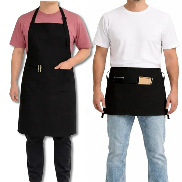 Black_Cotton_Full_Apron_&_Half_Waist_Apron_Combo_for_Men_&_Women_|_Adjustable_Chef_Apron_with_Pockets_|_Kitchen,_Cafe,_Salon,_Barista,_Restaurant_&_Cooking_Apron_Set