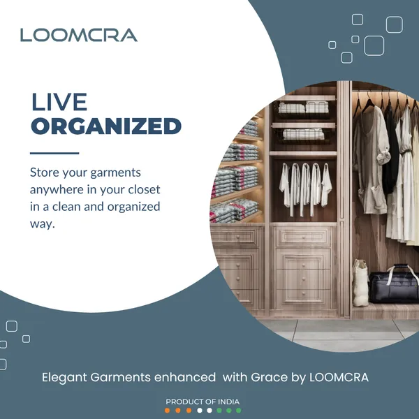 LOOMCRA_Saree_Cover_Set_of_6_|_Floral_Printed_Clothes_Storage_Bags_with_Zipper_&_Transparent_Window_|_Wardrobe_Organizer_for_Sarees,_Suits,_Dresses,_Blankets_&_Garments_|_Dustproof_Storage_Bags