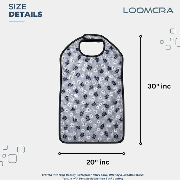 Premium_Waterproof_Adult_Feeding_Bib_Apron_for_Elderly_Men_&_Women_|_Reusable_Dining_Clothing_Protector_|_Lightweight_Rubberized_Mealtime_Apron_|_Spill_&_Stain_Protection_|_gray_flora
