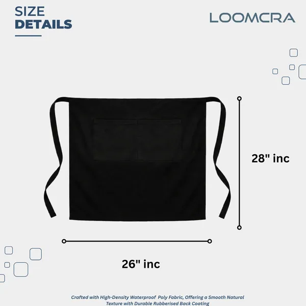 Premium_Waterproof_Unisex_Rubberized_Waist_Apron_with_Front_Pocket_|_Reusable_Half_Apron_for_Restaurant,_Cafe,_Salon,_Kitchen_&_Workshop_|_Black__pack_of_2