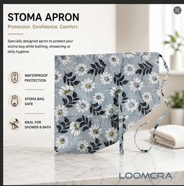 Waterproof_Shower_Protection_Cover_|_Reusable_Bath_Apron_With_Waist_Strap_|_Water-Resistant_Protective_Bath_Guard_|_Grey