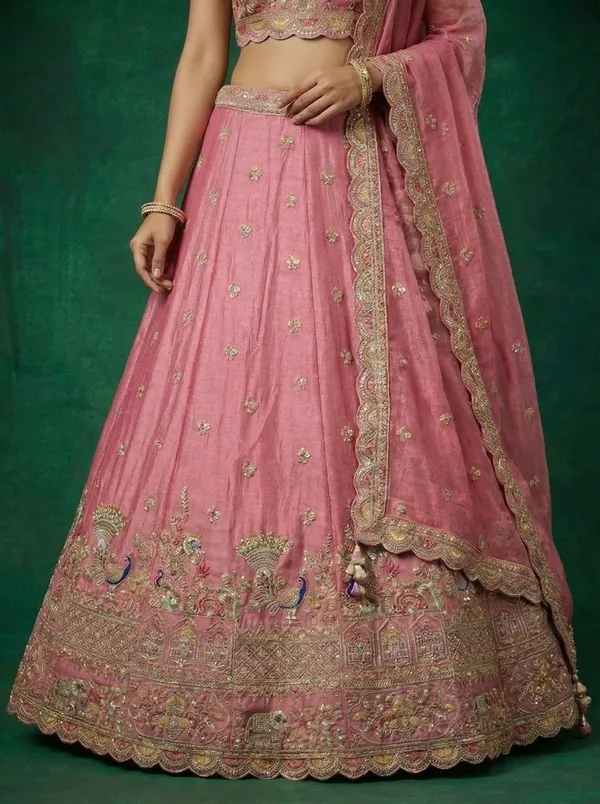 Pink_Embroidered_Lehenga_Choli_Set_for_Women
