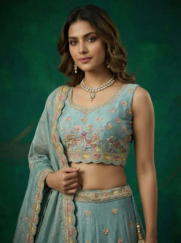 Mint_Embroidered_Lehenga_Choli_Set_for_Women