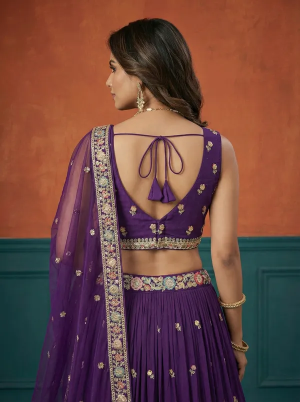 Purple_Embroidered_Lehenga_Choli_Set_for_Women