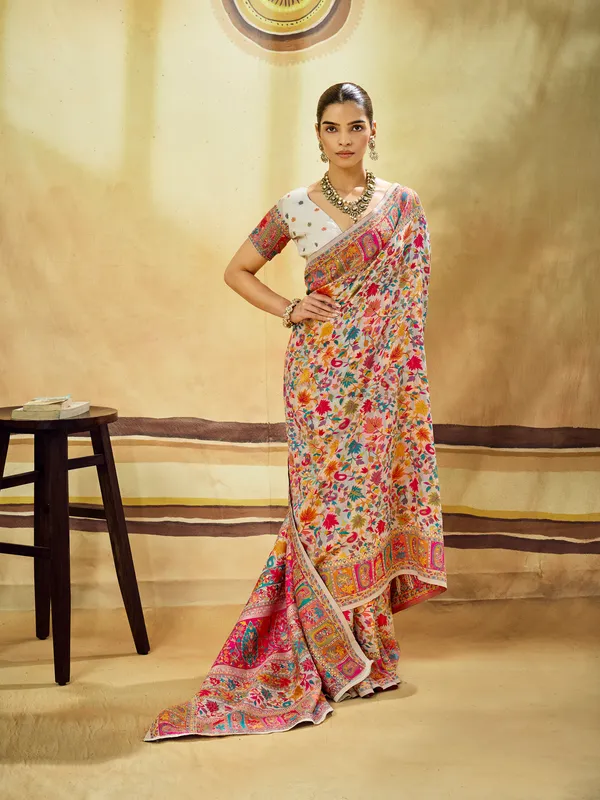 Multicolor_Printed_Saree_for_Women