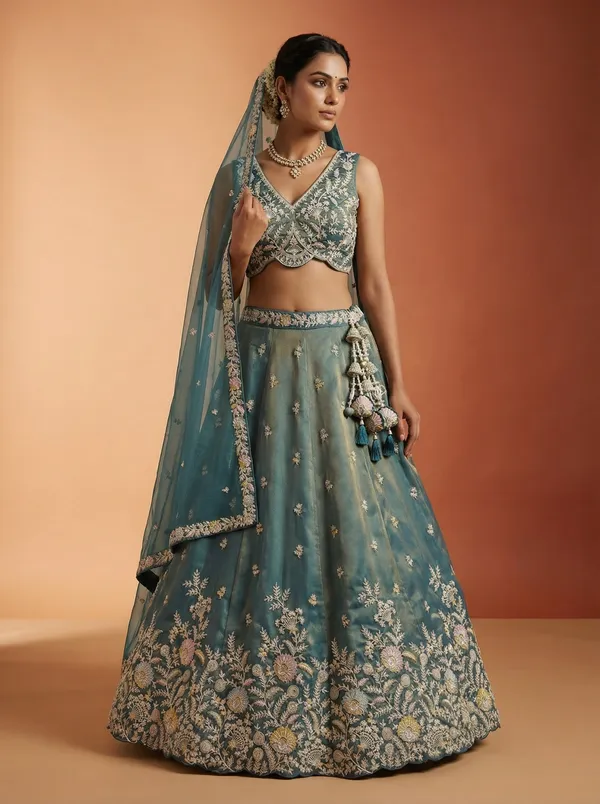 Blue_Embroidered_Lehenga_Set_for_Women