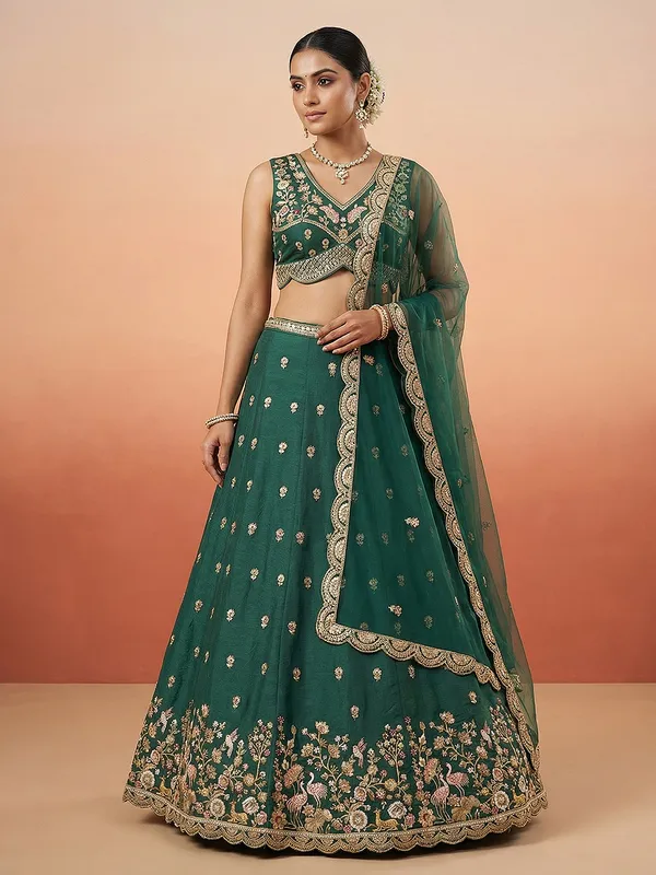 Green_Embroidered_Lehenga_Choli_Set_for_Women