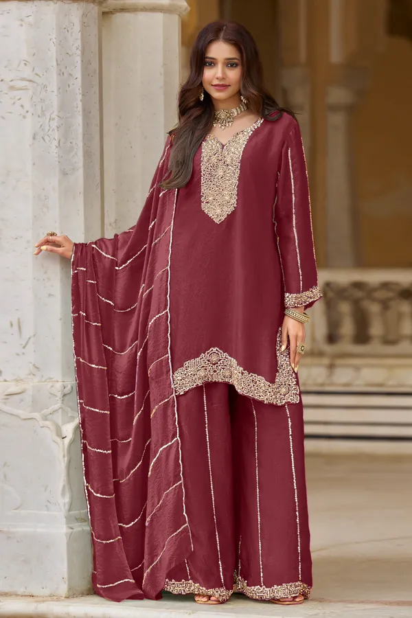 Maroon_Embroidered_Kurta_Set_for_Women