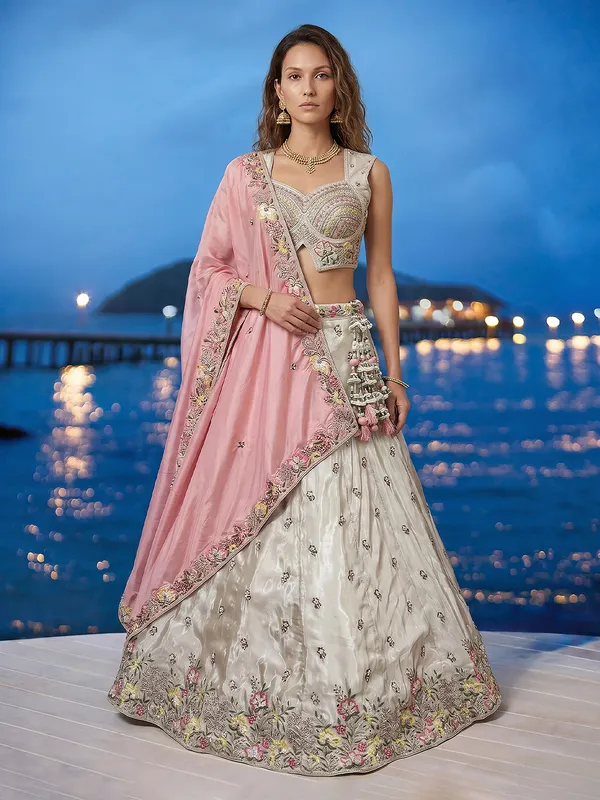 Ivory_And_Pink_Embroidered_Lehenga_Set_for_Women