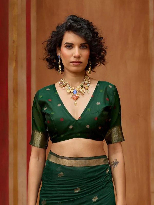 Green_Floral_Print_Saree_for_Women