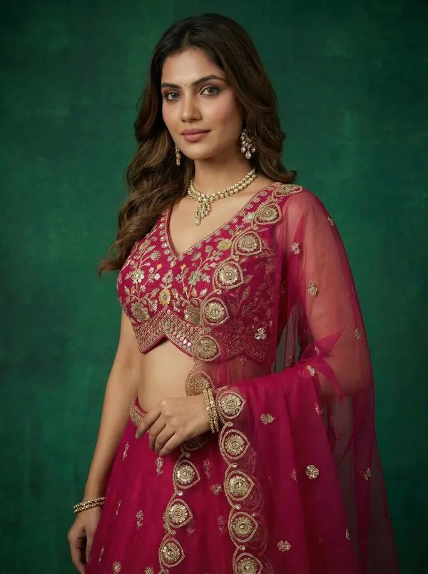 Magenta_Embroidered_Lehenga_Choli_Set_for_Women