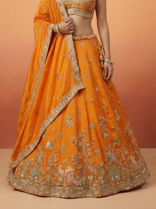 Orange_Embroidered_Lehenga_Choli_Set_for_Women