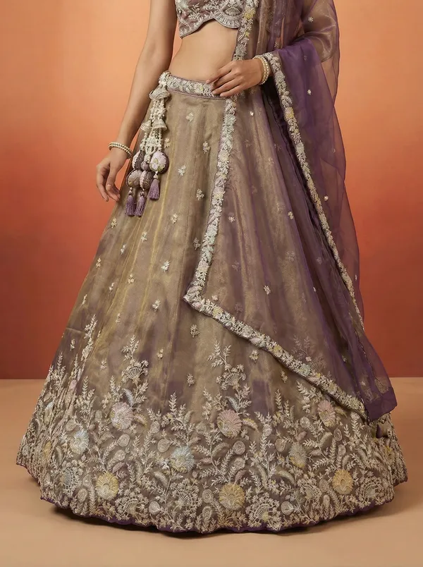 Taupe_And_Purple_Net_Embroidered_Lehenga_Choli_Set_for_Women