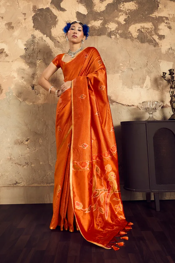 Orange_Woven_Traditional_Saree_for_Women