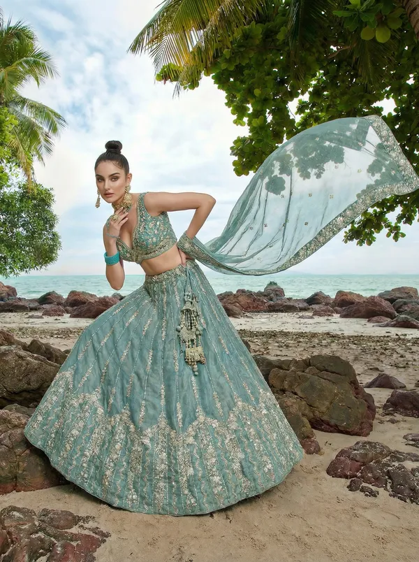 Sea_Green_Embroidered_Lehenga_Choli_Set_for_Women