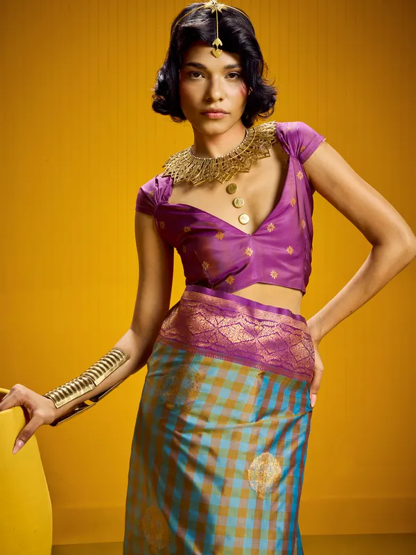 Purple_Woven_Saree_For_Women