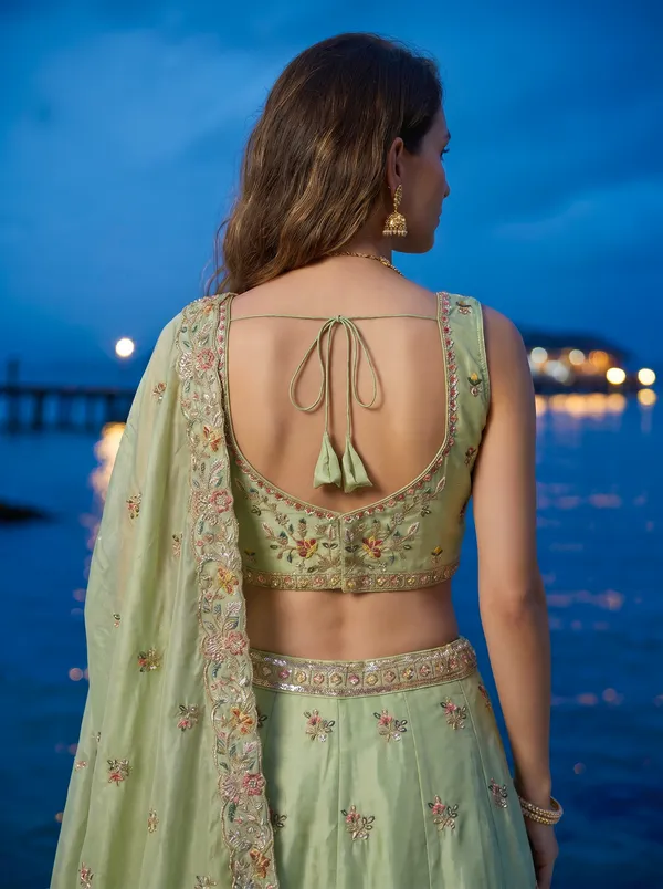 Green_Embroidered_Flared_Lehenga_Choli_Set_for_Women