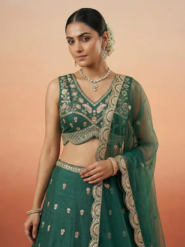 Green_Embroidered_Lehenga_Choli_Set_for_Women