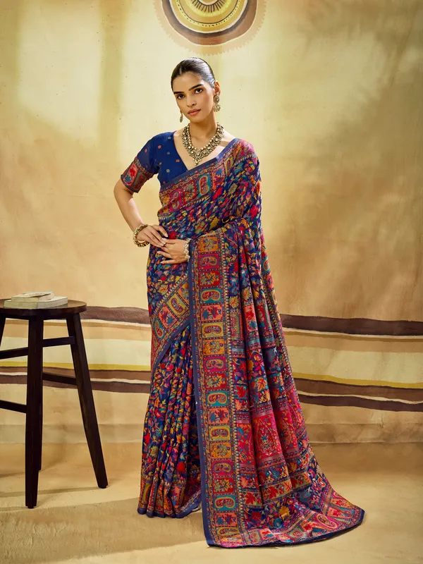 Multicolour_Printed_Saree_for_Women