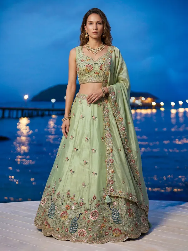 Green_Embroidered_Flared_Lehenga_Choli_Set_for_Women