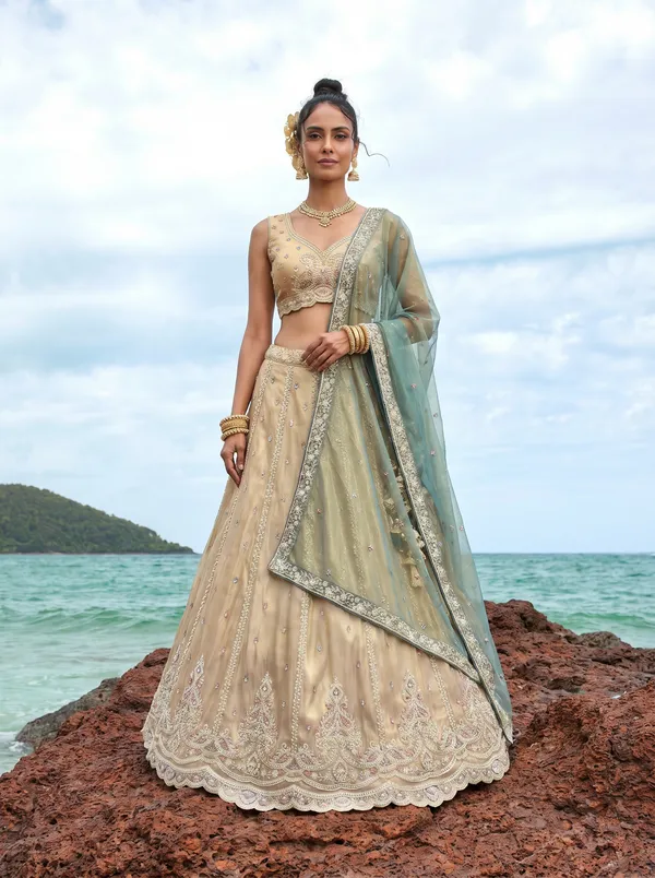 Beige_Embroidered_Lehenga_Choli_Set_for_Women