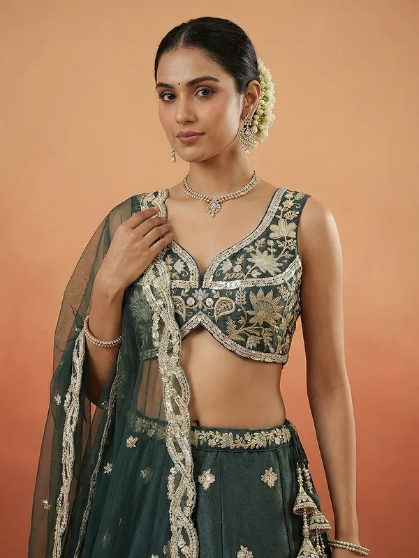 Green_Embroidered_Lehenga_Choli_for_Women