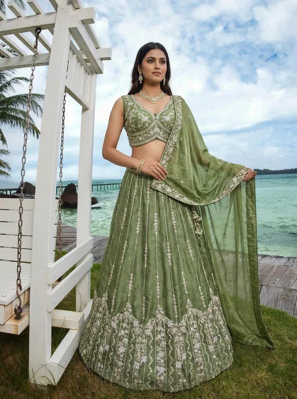 Sage_Green_Embroidered_Lehenga_Choli_Set_for_Women