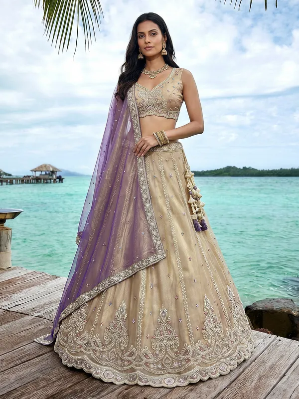Beige_Embroidered_Lehenga_Choli_Set_for_Women