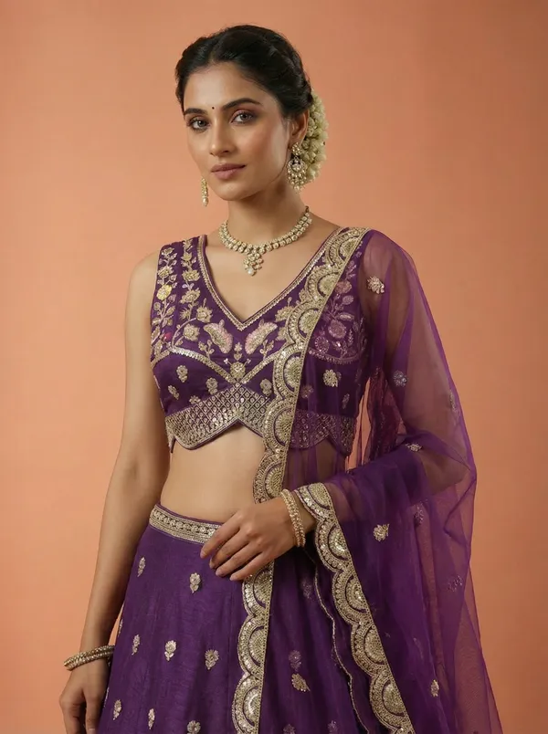 Purple_Embroidered_Lehenga_Choli_for_Women