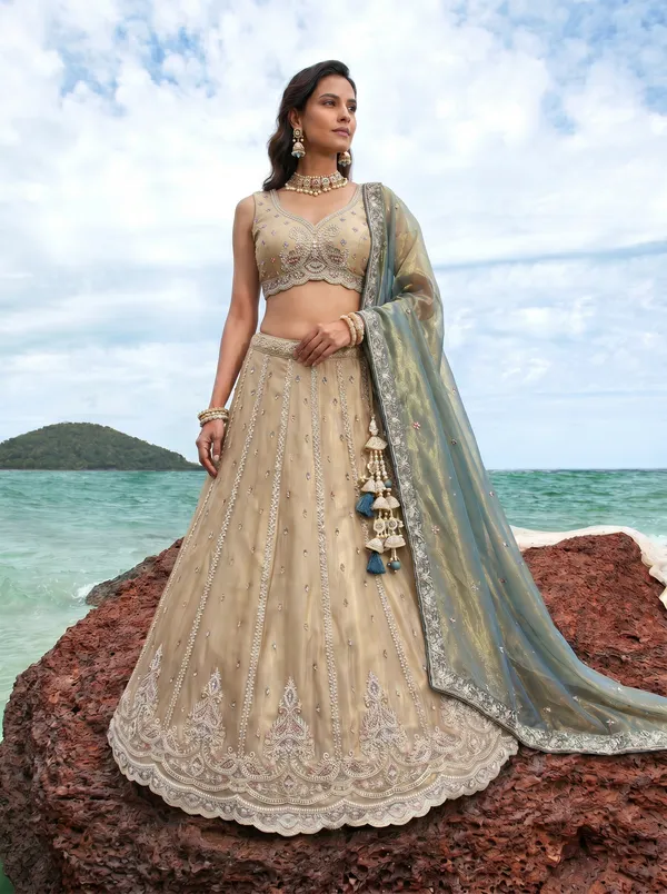 Beige_Embroidered_Lehenga_Choli_Set_for_Women