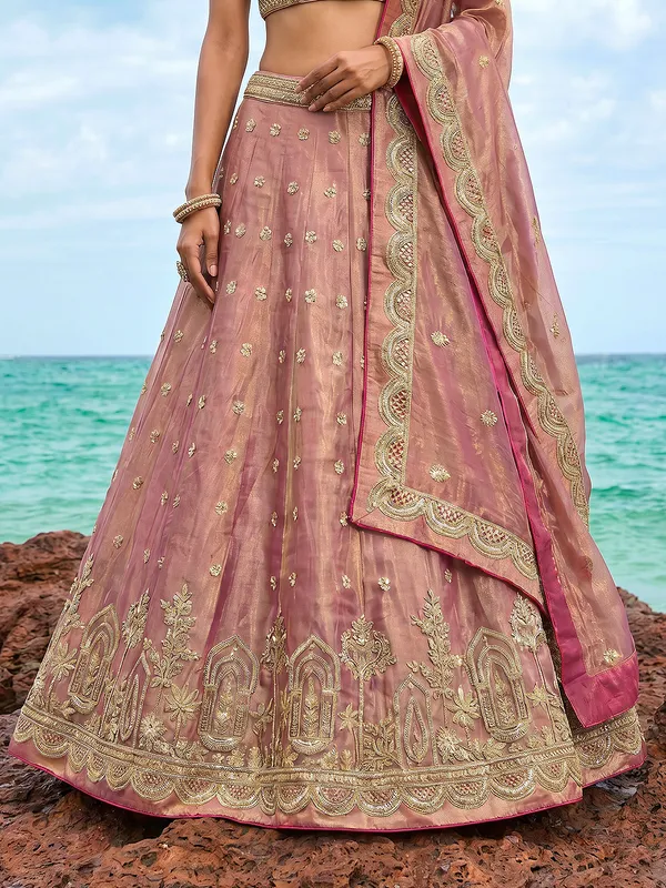 Pink_Embroidered_Flared_Lehenga_Choli_Set_for_Women