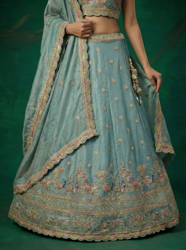 Mint_Embroidered_Lehenga_Choli_Set_for_Women
