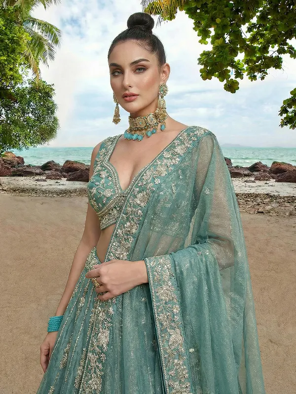 Sea_Green_Embroidered_Lehenga_Choli_for_Women