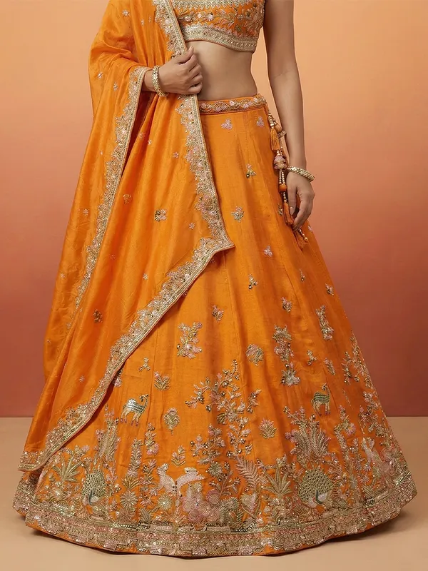 Orange_Embroidered_Lehenga_Choli_for_Women