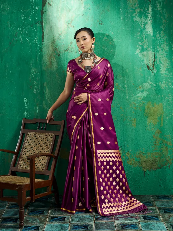 Purple_Traditional_Saree_For_Women