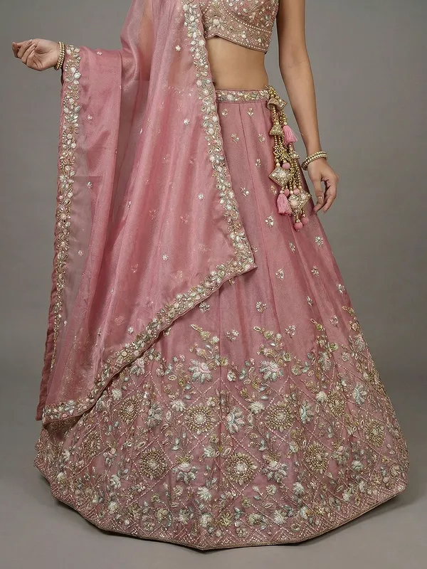 Pink_Embellished_Lehenga_Choli_Set_for_Women