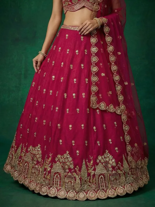 Magenta_Embroidered_Lehenga_Choli_for_Women