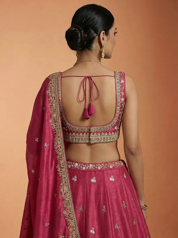 Pink_Embroidered_Lehenga_Choli_For_Women