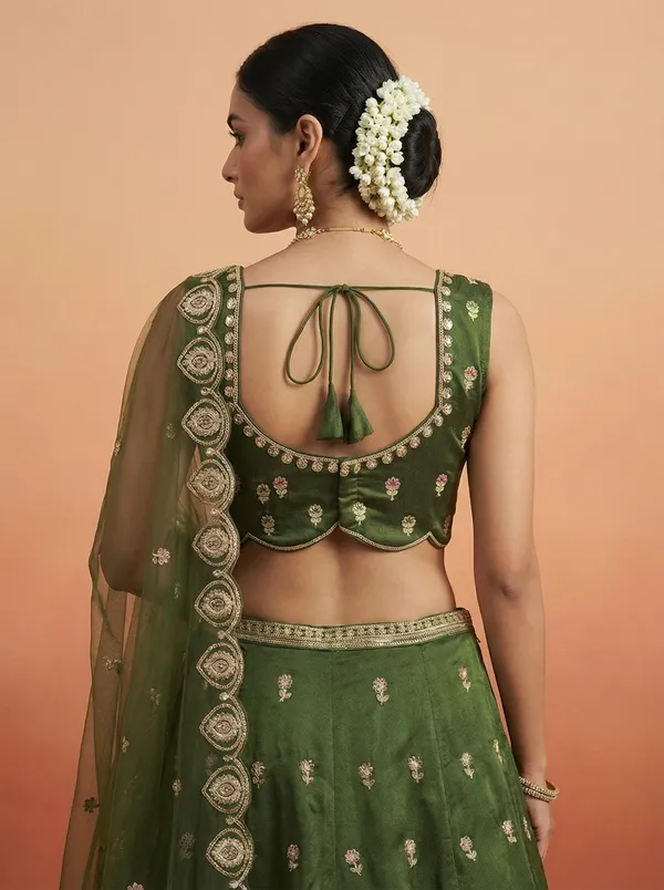 Green_Embroidered_Flared_Lehenga_Choli_Set_for_Women